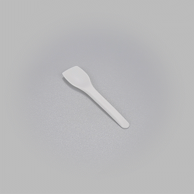 Eco-Friendly White CPLA Plastic Ice Cream Spoons - Heat Resistant, Compostable, 1000 Count Bulk Box - Perfect for Parties, Dessert Shops & Sustainable Dining