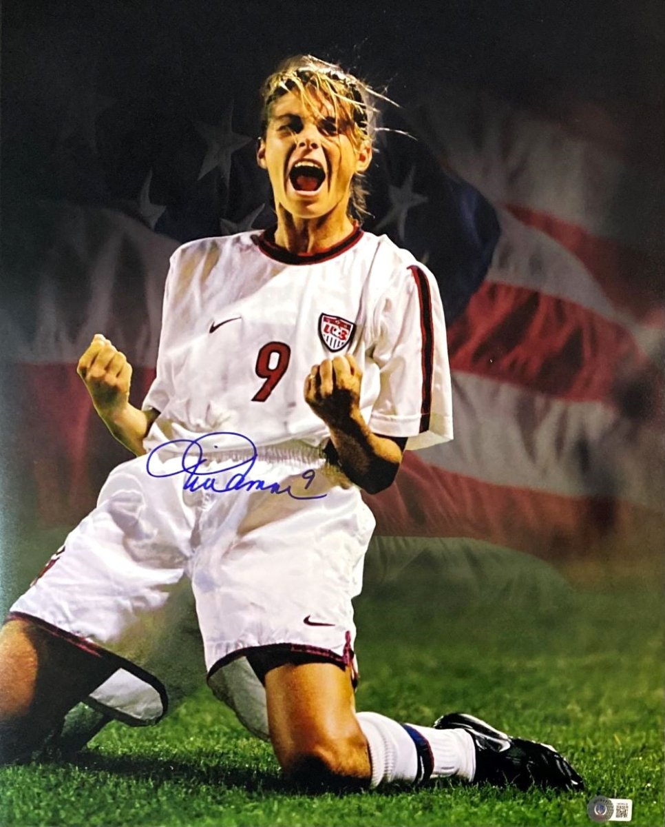 Mia Hamm Autographed 16x20 USA Women's Soccer Collage Photo - Limited Edition - Perfect for Sports Memorabilia Collectors and Soccer Fans