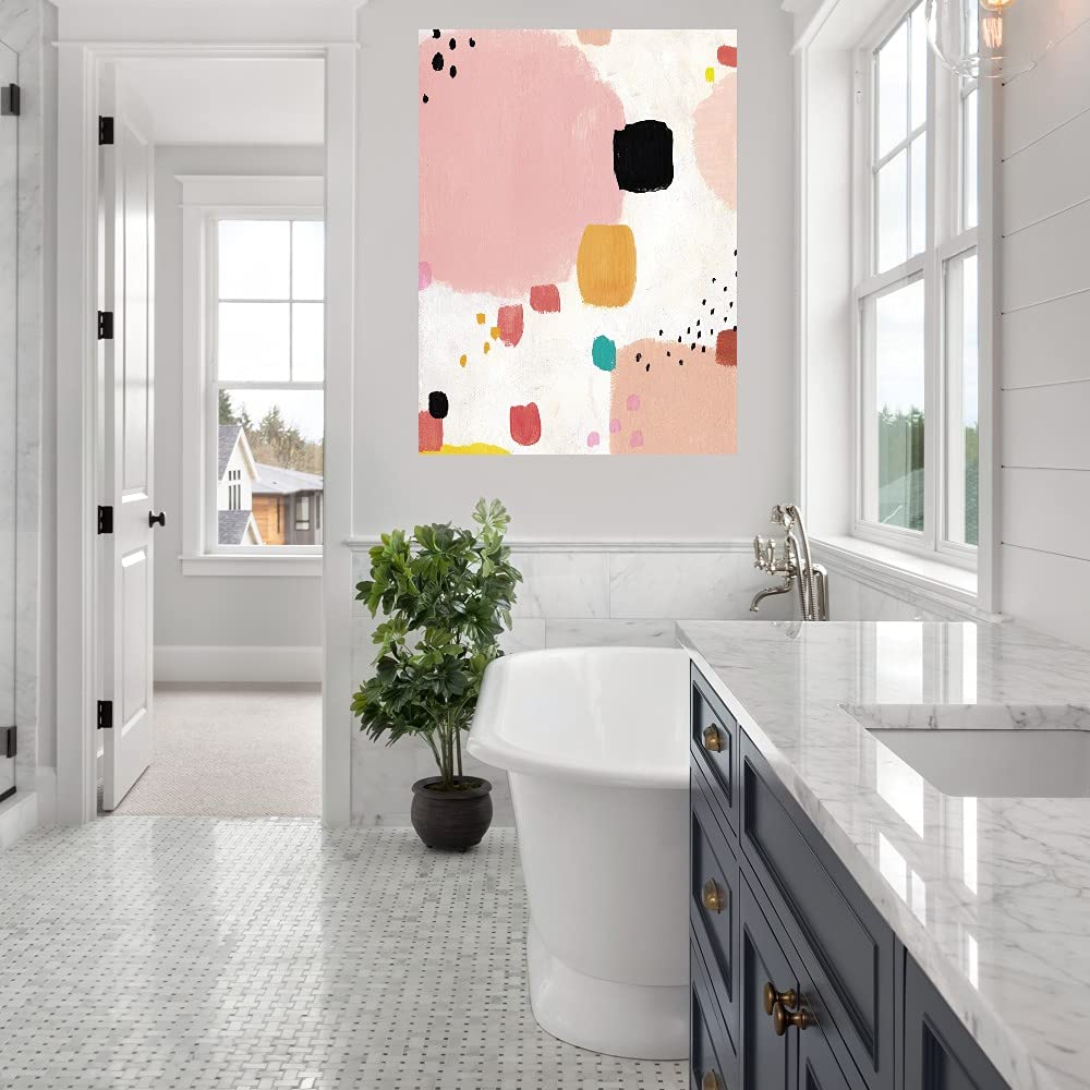 Hand-Painted Fine Art Canvas Wall Decor by Artist Joelle Wehkam - Cotton Flurry Design for Living Room, Bedroom, Office & More - Ready to Hang 35