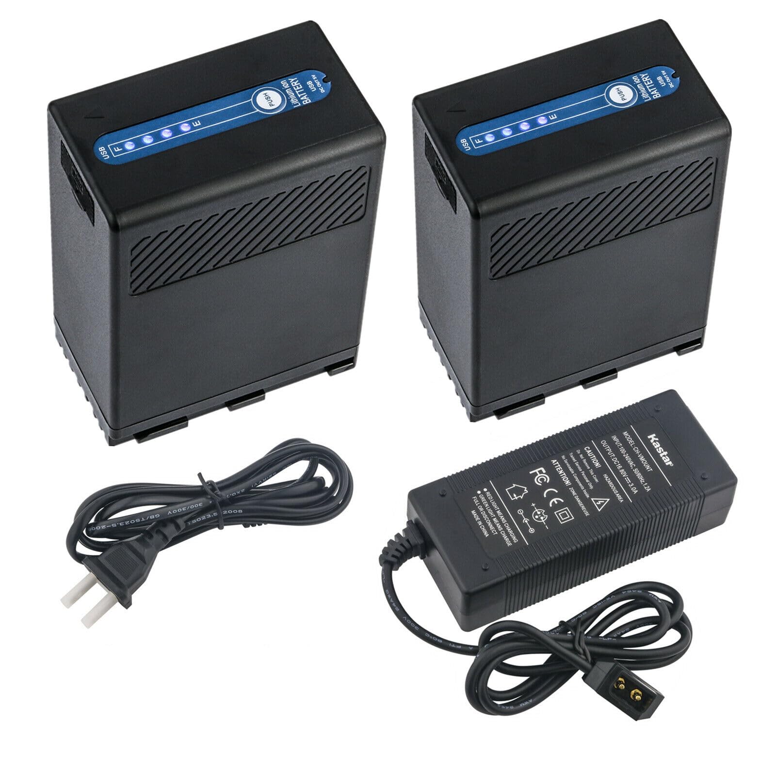 Kastar 2-Pack BP-A68 Replacement Battery & D-Tap Fast Charger for Canon EOS C500 PL 4K/C500 Mark II 6K/C70 Cinema Cameras - Professional Video Shooting, Documentary Filming & On-Location Power Solution