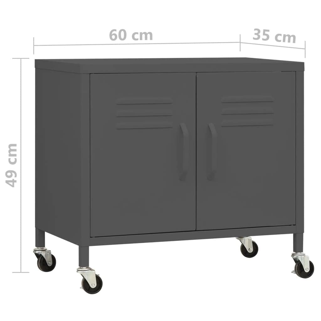 Heavy-Duty Metal Storage Cabinet - 23.6