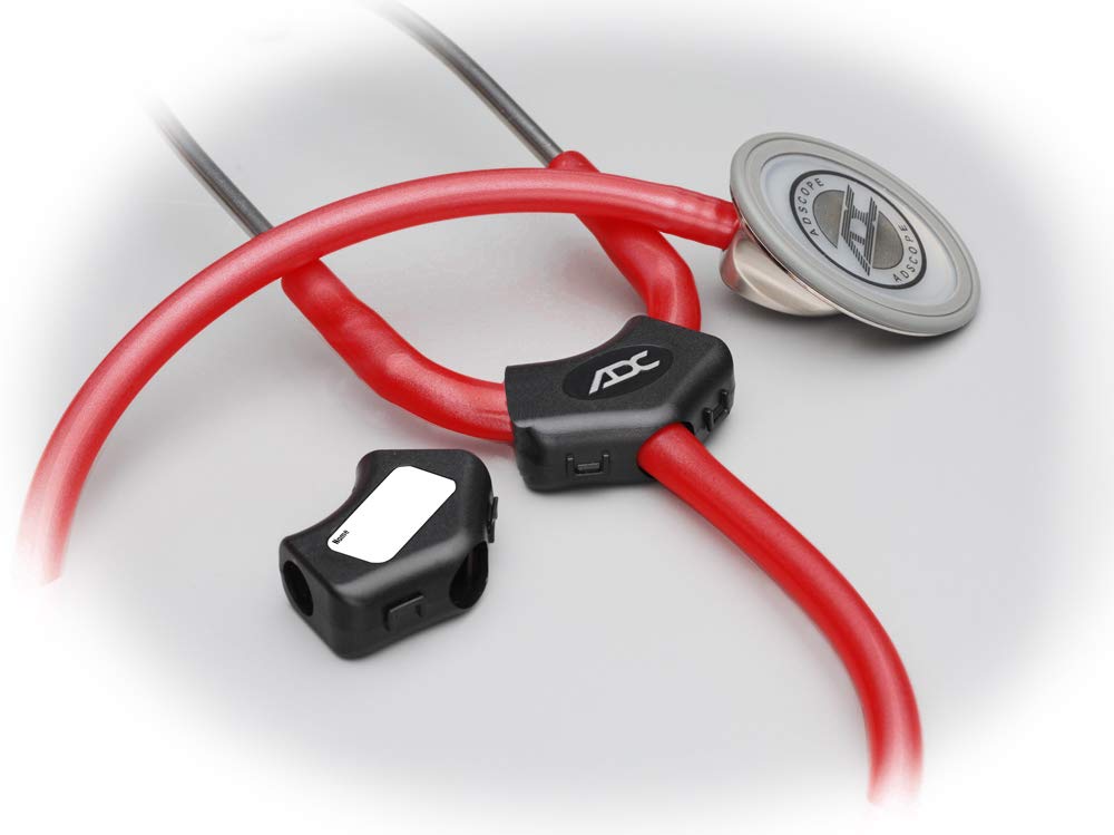 ADC Adscope 613 Teaching Stethoscope with Tunable AFD Technology - Dual Headset for Students & Instructors - Black & Royal Blue - Ideal for Medical Training, Nursing School & Clinical Practice
