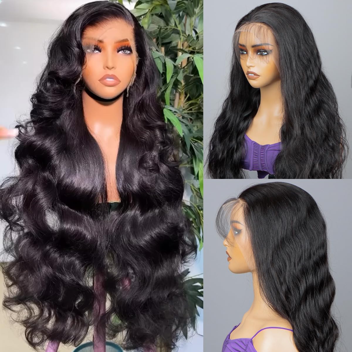 30 Inch 13x6 Body Wave Lace Front Wigs Human Hair 210% Density - Glueless Full Frontal HD Lace Wig with Baby Hair & Pre-Plucked Hairline for Women | Perfect for Daily Wear, Cosplay, and Special Occasions