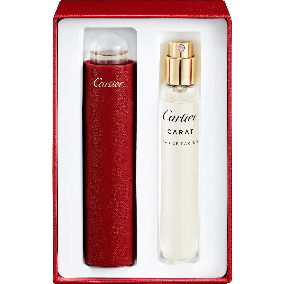 Cartier Carat Women's Eau de Parfum Travel Gift Set - 2 x 15ml Spray Bottles - Luxury Fragrance for Travel, Gifts & Special Occasions