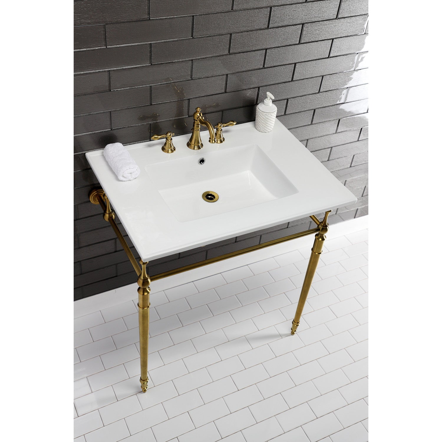 Continental 31 x 22 Inch White Ceramic Vanity Top with 3 Holes & Integrated Basin - Perfect for Bathroom Sink Replacement and Modern Home Renovation