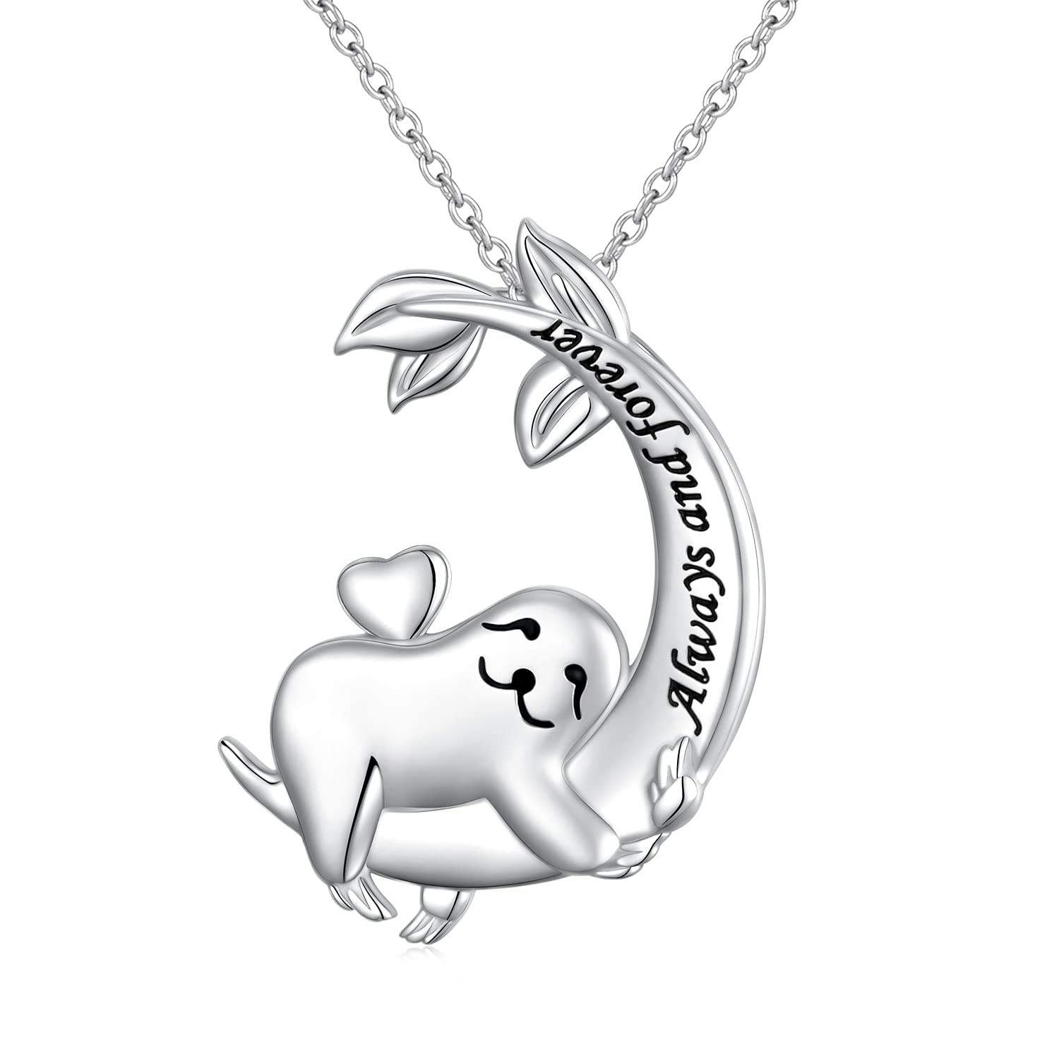 925 Sterling Silver Sloth Jewelry Set for Women - Cute Sloth Necklace & Earrings Gift Set for Girls, Animal Lovers | Perfect Birthday, Christmas Gifts for Her | Casual Wear, Party Accessories, Everyday Fashion Jewelry