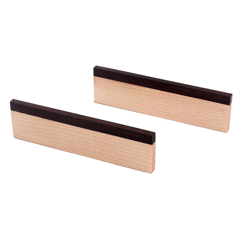 WINOMO Dobro Resophonic Guitar Spider Bridge Saddle - Precision Cut & Slotted Maple & Ebony Replacement Part for Resonator Guitars - Perfect for Blues, Bluegrass & Slide Guitar Players
