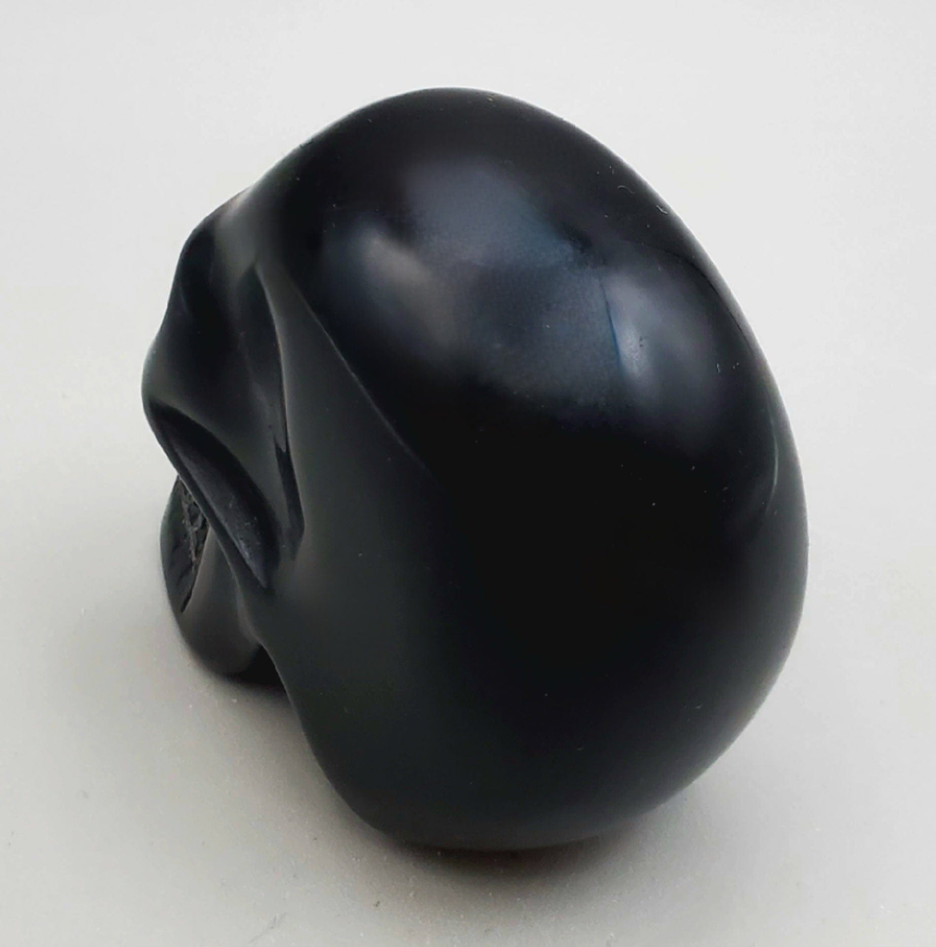 Black Onyx Skull Carving - Handcrafted Gothic Decor, Unique Gemstone Sculpture for Home Altar, Meditation & Spiritual Healing