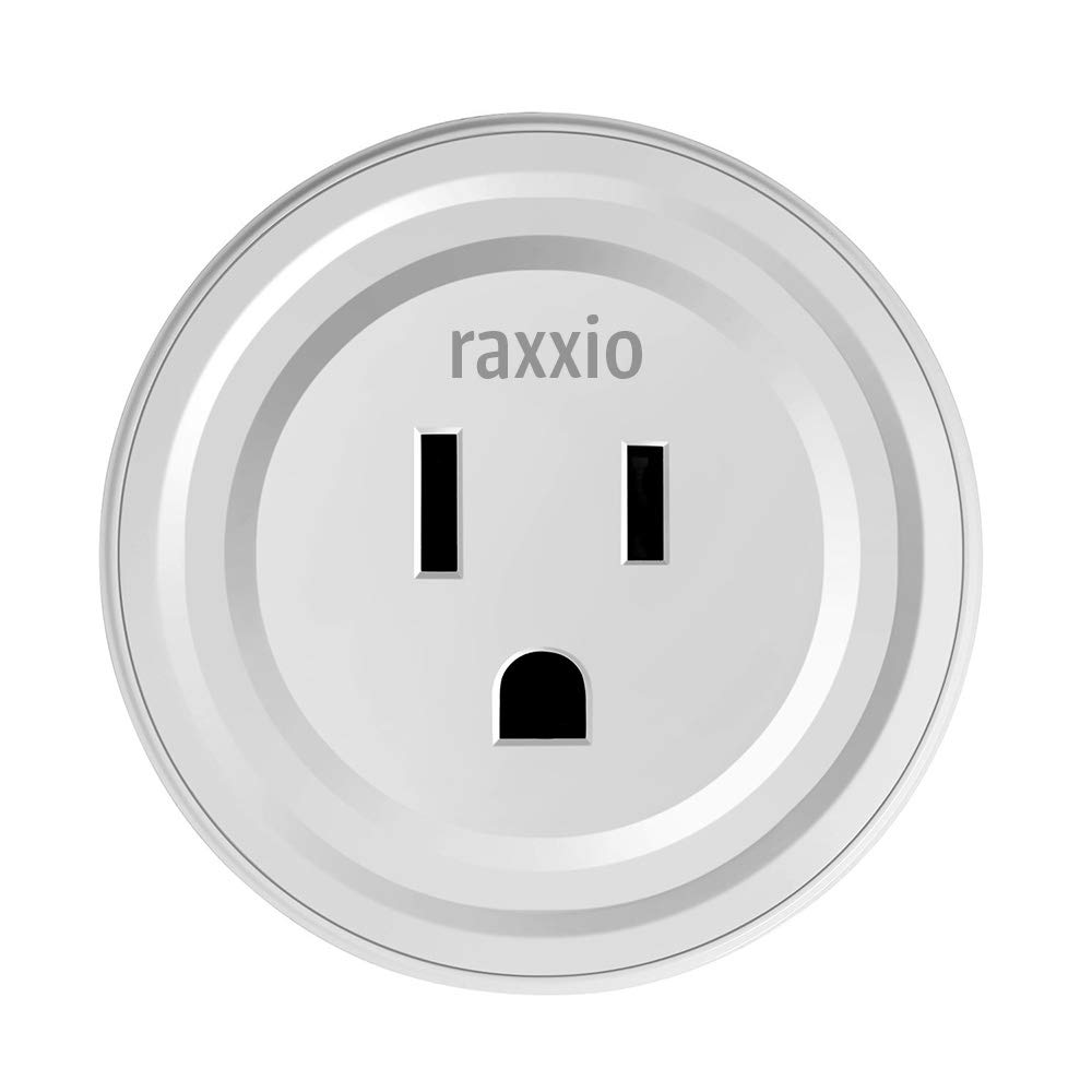 Raxxio Smart Plug WiFi Outlet - Wireless Remote Control for Home Devices, Works with Alexa & Google Home, No Hub Required (2 Pack) - Perfect for Smart Home Automation, Energy Saving & Voice Control