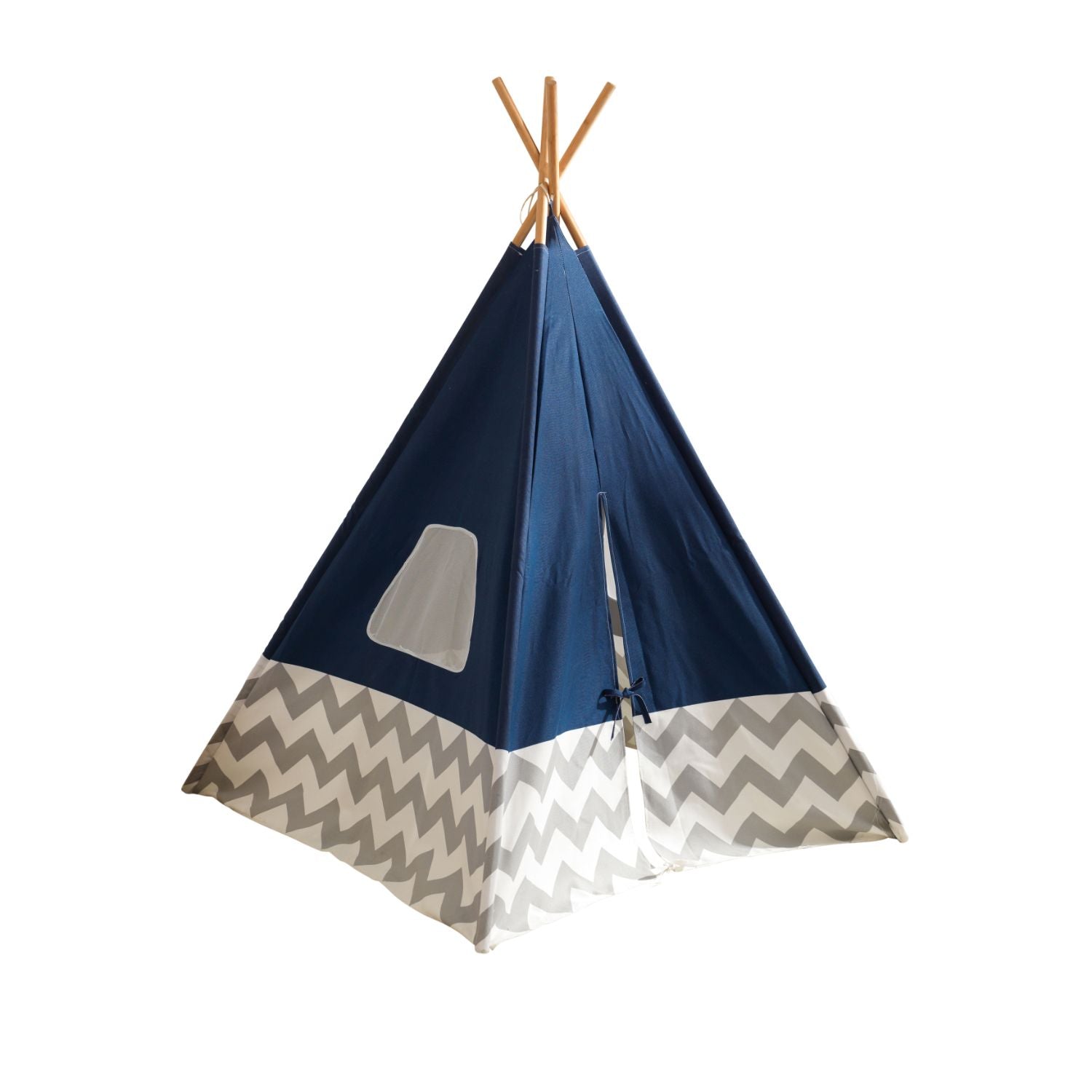 KidKraft Deluxe Play Teepee Tent for Kids - Indoor & Outdoor Playhouse with Carry Bag | Perfect for Pretend Play, Camping Adventures & Backyard Fun