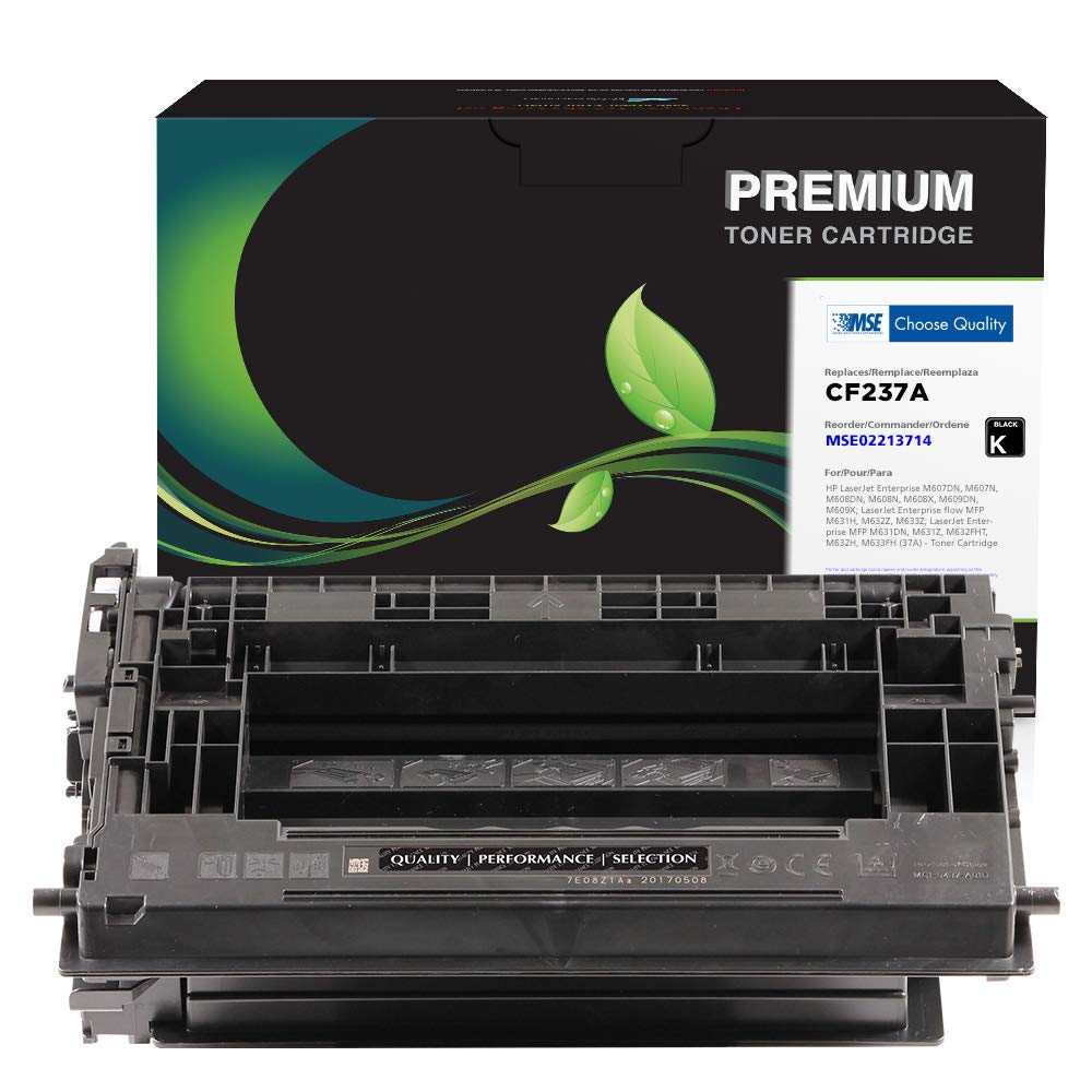 MSE Remanufactured HP CF237A (37A) Toner Cartridge Replacement - High Yield Black Ink for HP Printers | Perfect for Home, Office & Business Printing Needs