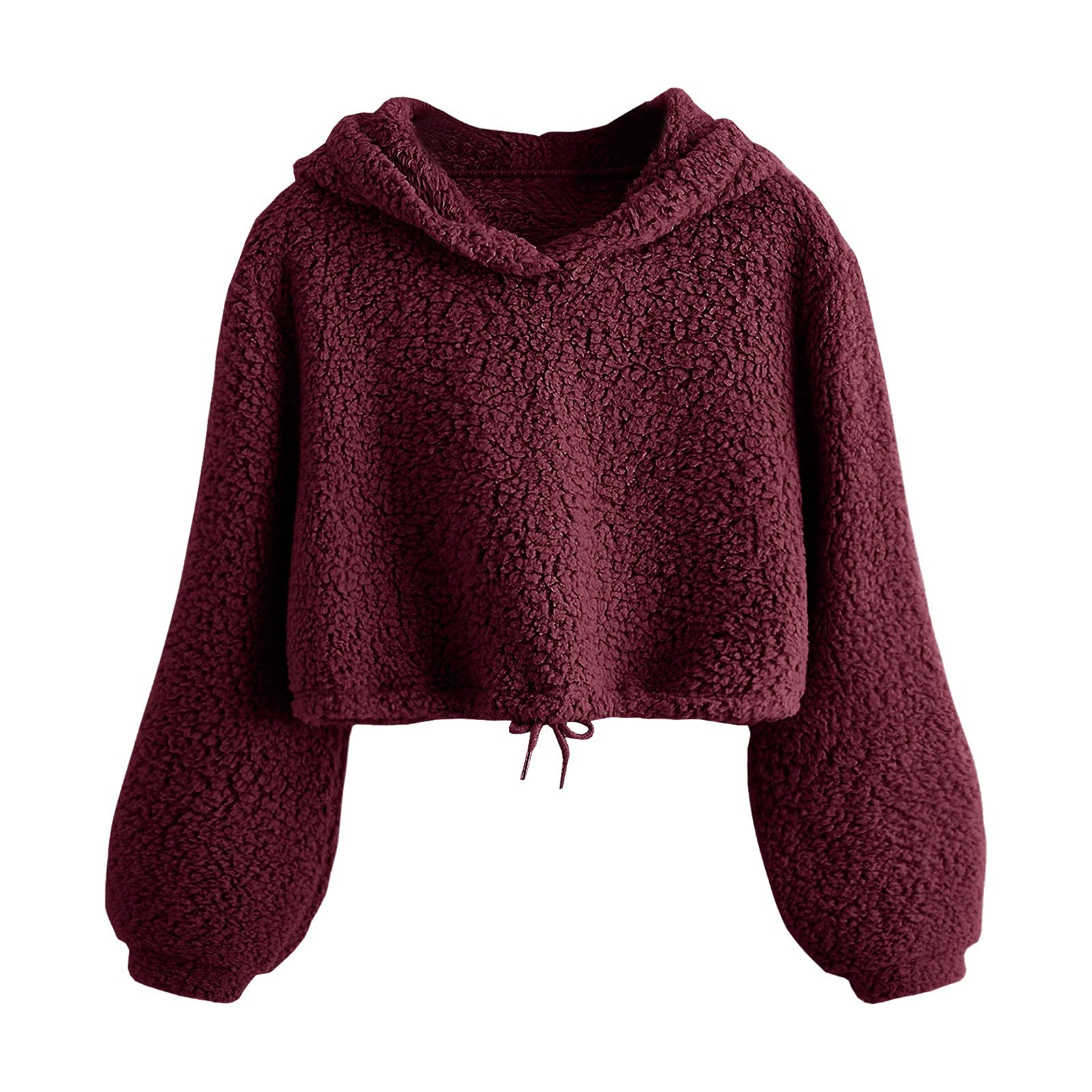 Women's Winter Fleece Hoodie Pullover - Soft Plush Long Sleeve Sweatshirt Top for Casual Wear, Outdoor Activities & Cold Weather Fashion