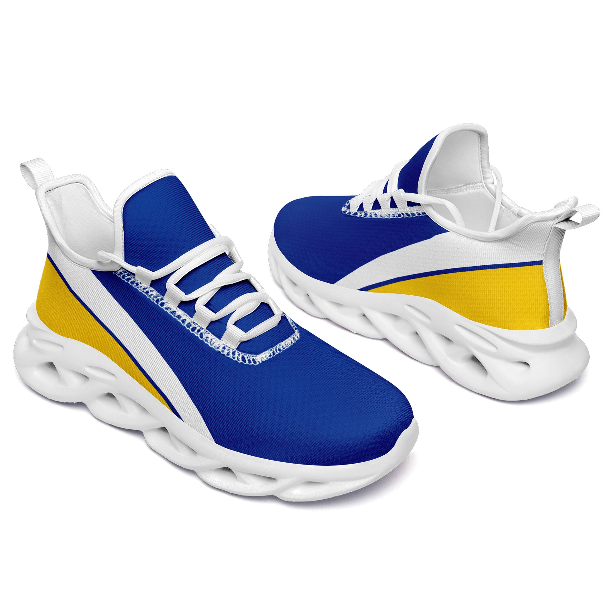Custom Blue & Yellow MaxSoul Jersey, Shoes & Hat Combo - Personalized Sports Outfit for Basketball, Football & Fan Gear - Perfect for Games, Training & Team Spirit