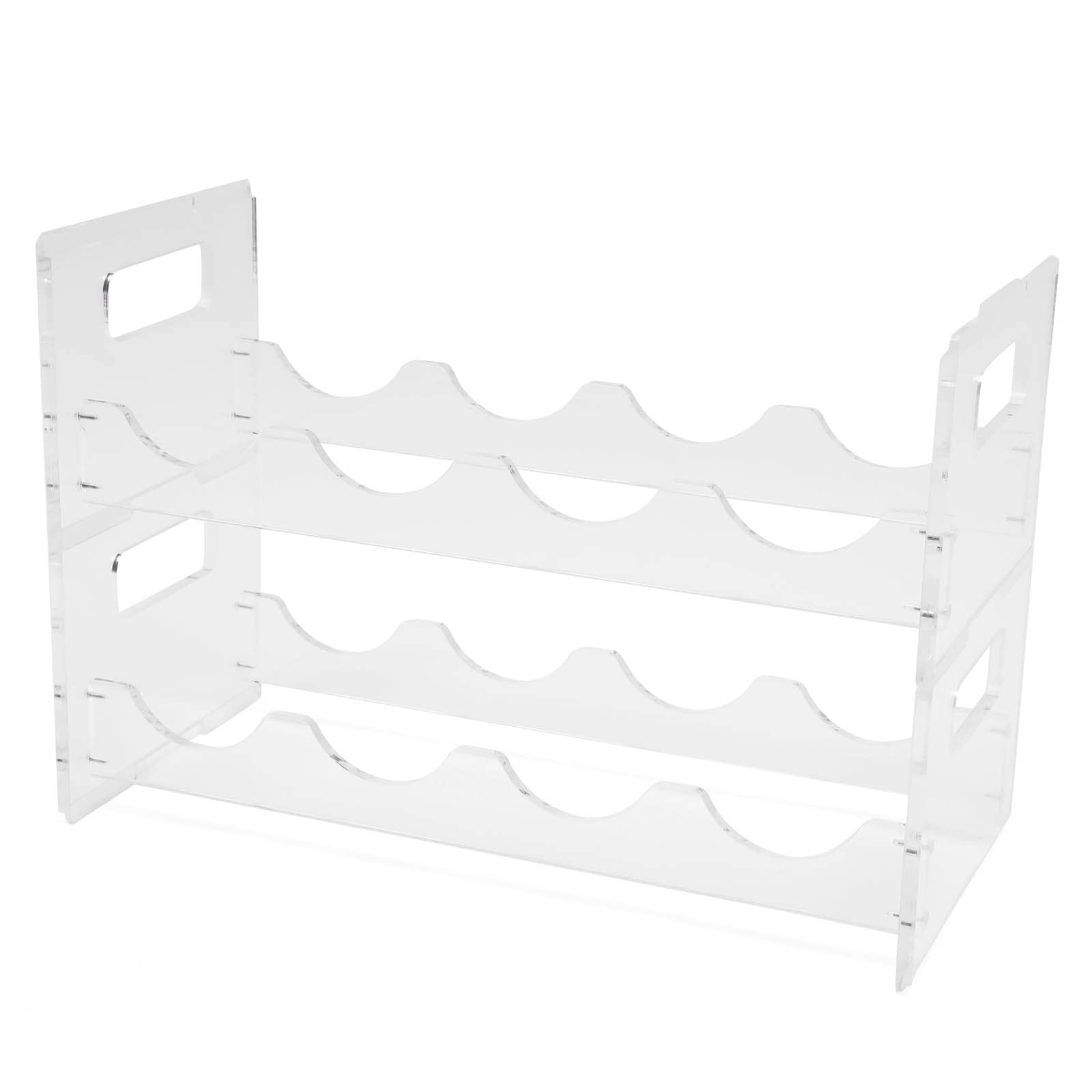 WINUS Acrylic Wine Rack - Wall Mounted Bottle Holder for Home & Bar Decor