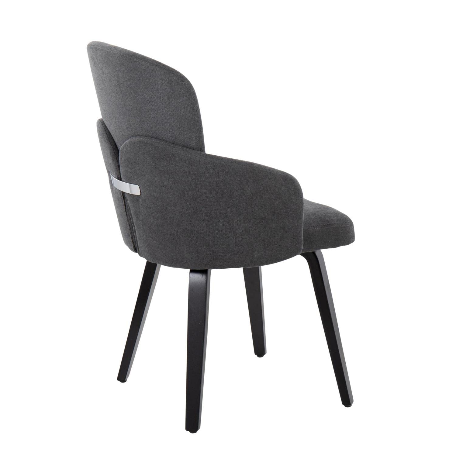 LumiSource Dahlia Upholstered Dining Chairs Set of 2 - Modern Kitchen Chairs for Dining Table, Comfortable Contemporary Seating for Home, Restaurant & Office Use