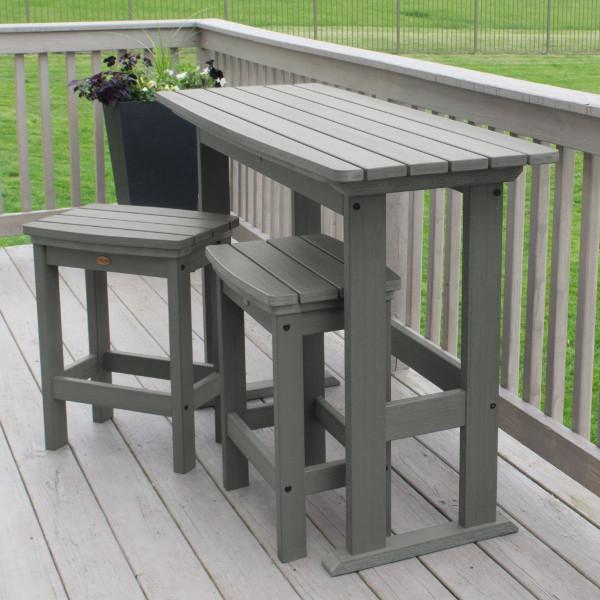 Lehigh 3-Piece Counter Height Balcony Set - Outdoor Patio Furniture for Small Spaces, Bistro Dining, and Apartment Living