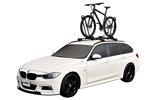 INNO INA389 Universal Bike Mount Tire Holder II Roof Rack - 1-Bike Capacity, Black - Perfect for SUVs, Trucks & Outdoor Adventures
