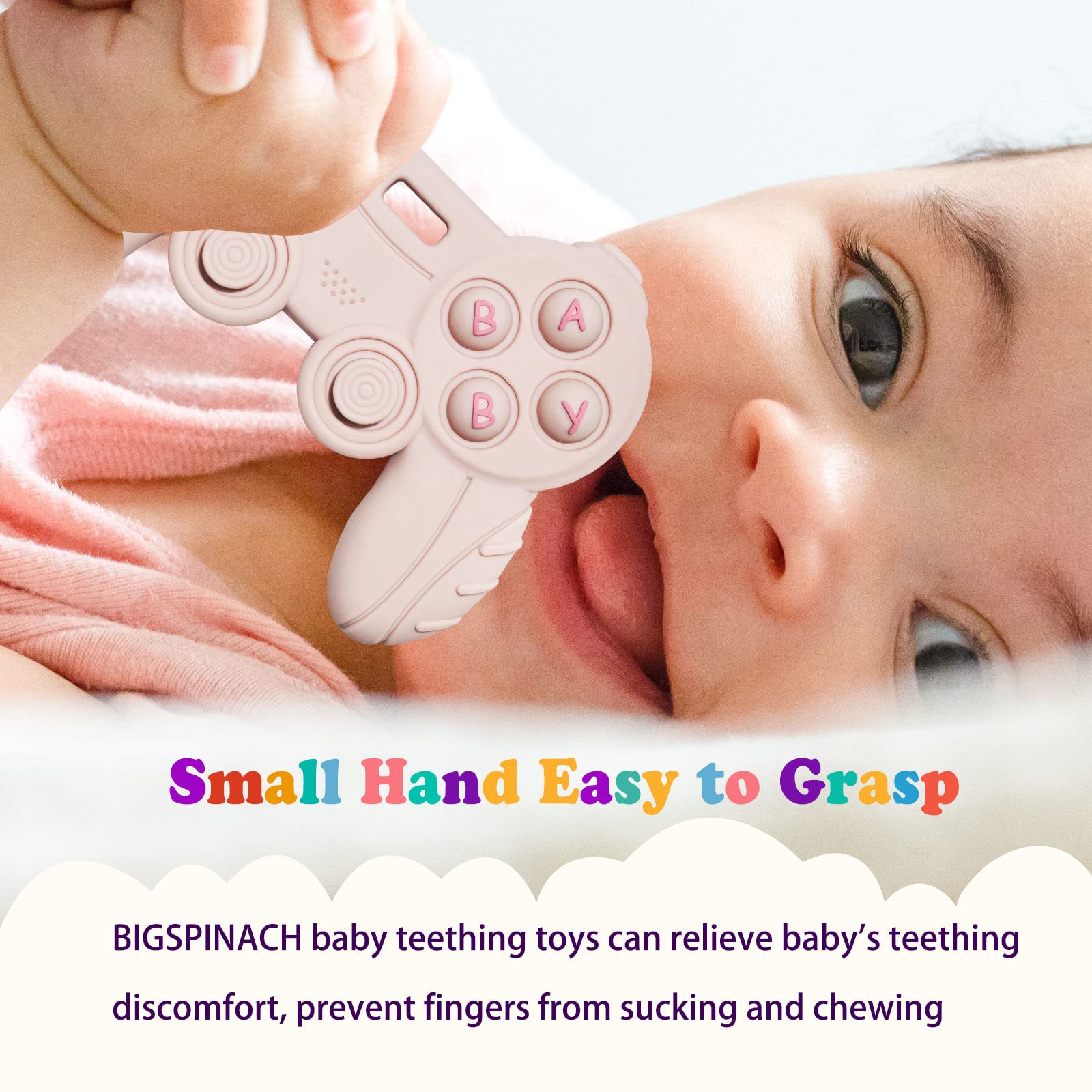 Baby Game Controller Teether - Safe Chew Toy for Teething Babies - Gaming Theme for Playtime