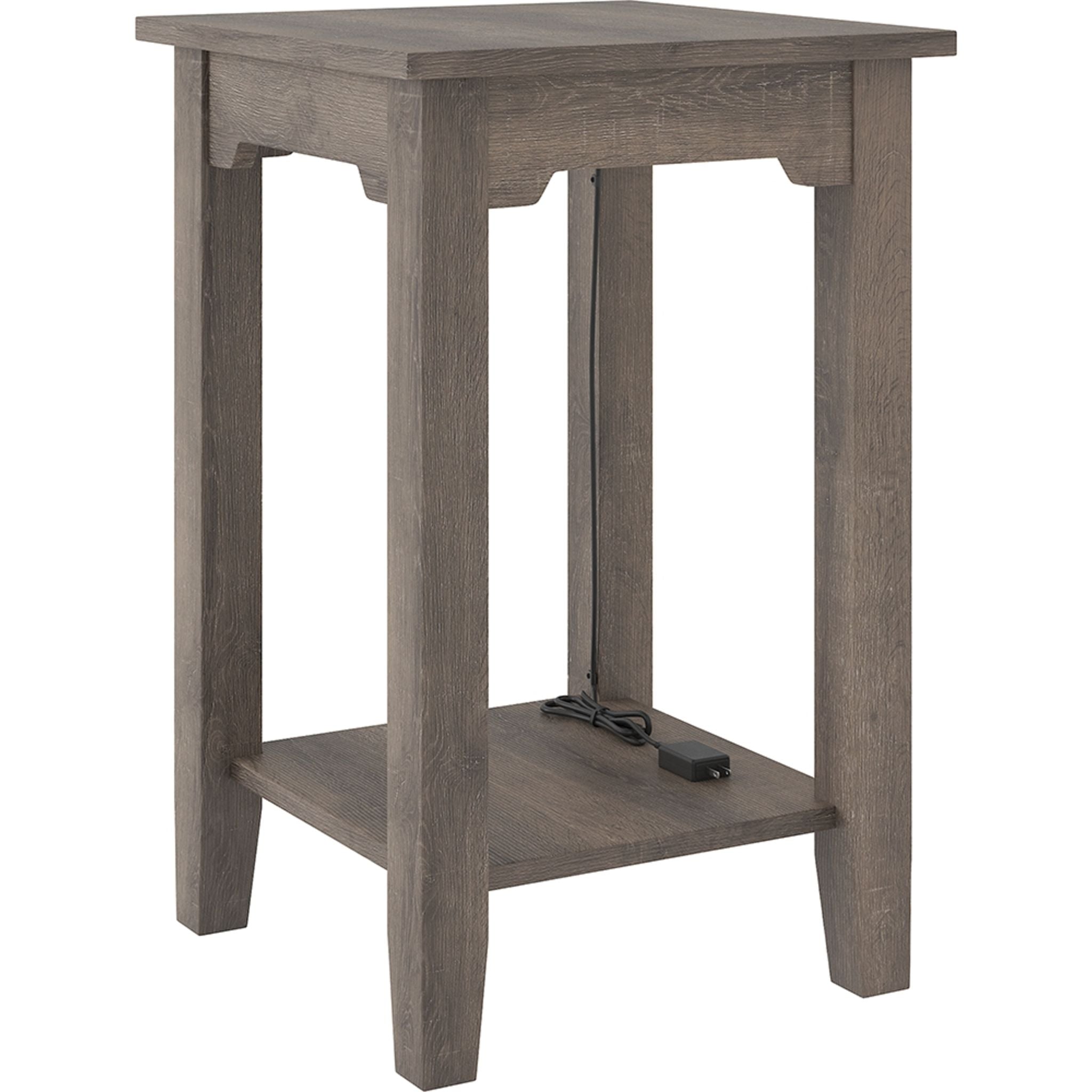 Arlenbry Modern Side Table - Gray End Table for Living Room, Bedroom & Office - Small Nightstand with Storage Shelf - Perfect for Coffee, Books & Decor