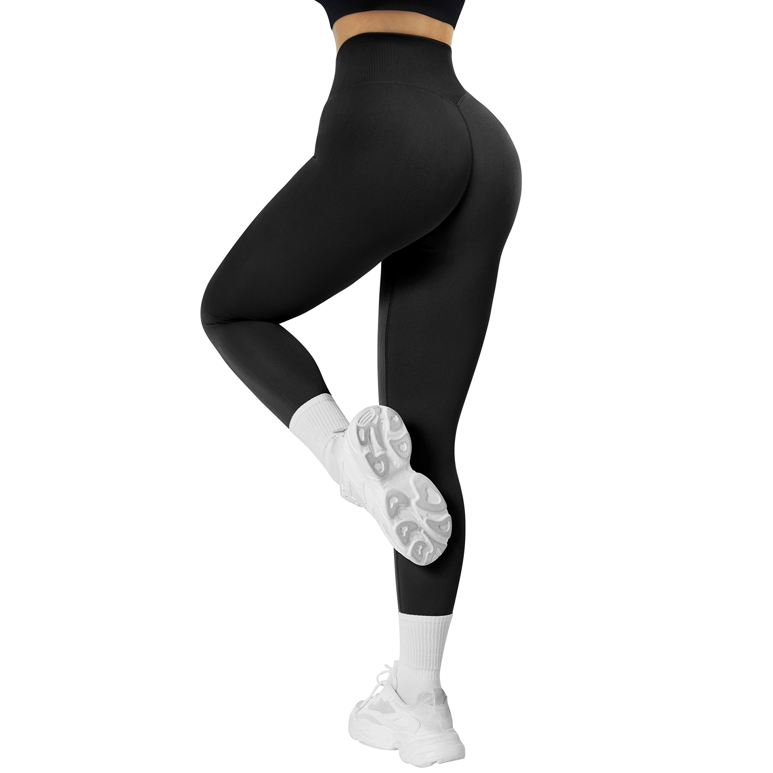 DOULAFASS Women's High Waist Seamless Yoga Leggings - Tummy Control & Butt Lifting Workout Pants for Running, Gym & Lounge Wear