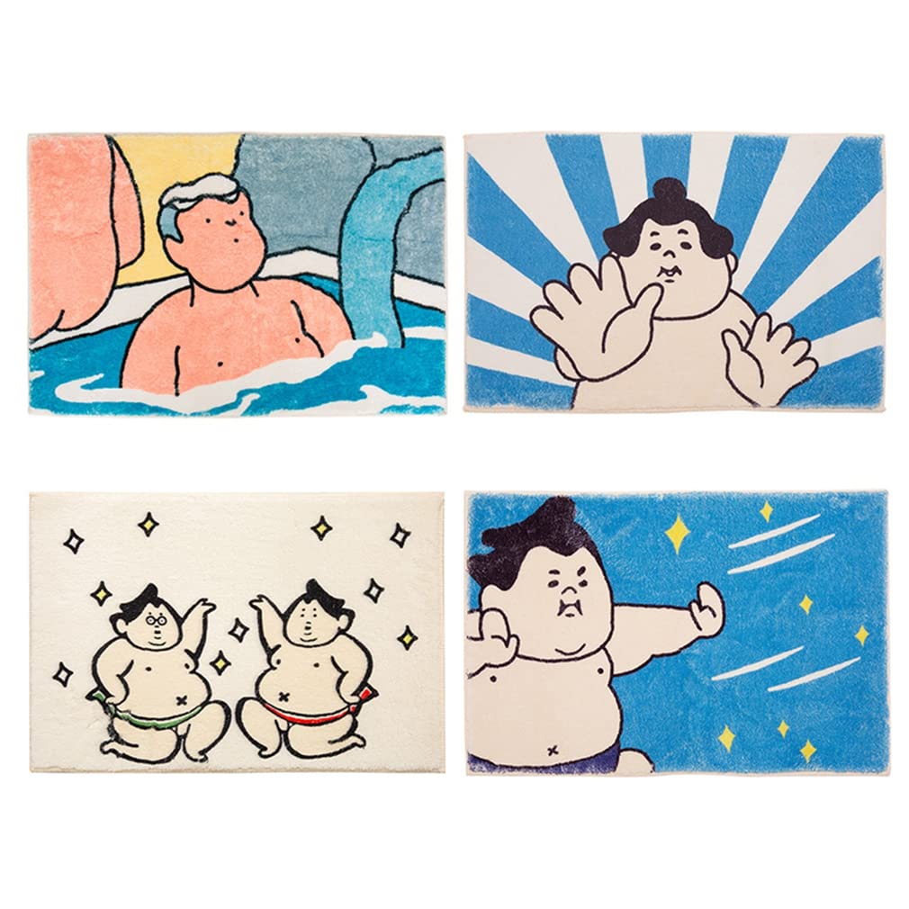 Ultra Soft Non-Slip Cartoon Bath Rug - 16x24 Inch Cozy Bathroom Mat for Living Room, Bedroom & Kitchen - Cute Home Decor Door Mat, Durable Area Rug Runner (Perfect for Bathrooms, Entryways & Kids Rooms)