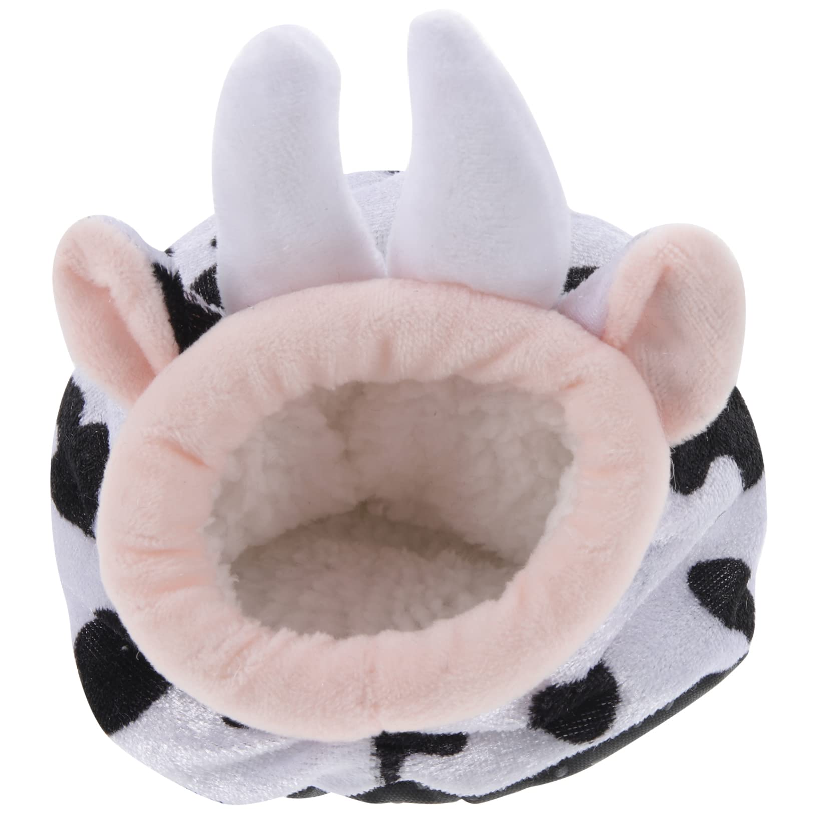 Soft Plush Bunny, Cow & Hedgehog Stuffed Animal Hideout - Cozy Guinea Pig House, Hamster Bed, Rabbit Nest for Small Pets - Warm Cotton Sleeping Habitat for Rats & Decor Use in Cages, Playpens or Pet Rooms
