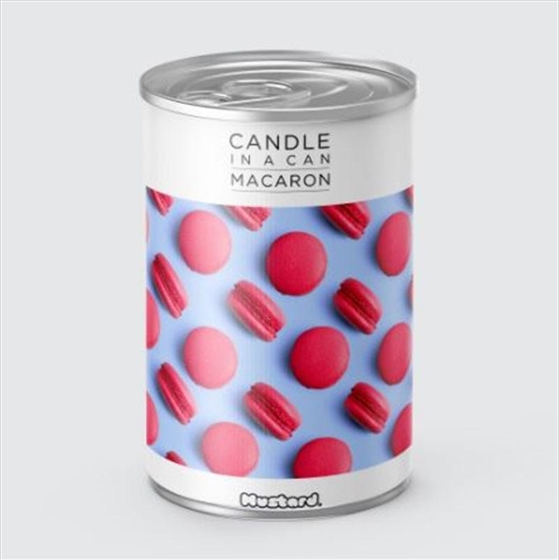 Macaron Scented Candle in Tin Can - Long Lasting Aromatherapy Candle for Home, Office & Gift Giving
