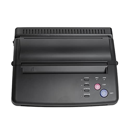 Lolicute Professional Thermal Tattoo Stencil Machine - Tattoo Transfer Printer with Transparent Buttons | Perfect for Tattoo Artists & Studios (Portable Tattoo Stencil Maker for Custom Designs)