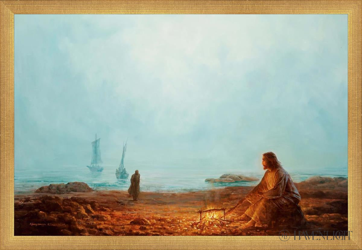 By The Shore By Yongsung Kim - Coastal Wall Art Print for Beach House Decor, Ocean Themed Living Room & Bedroom