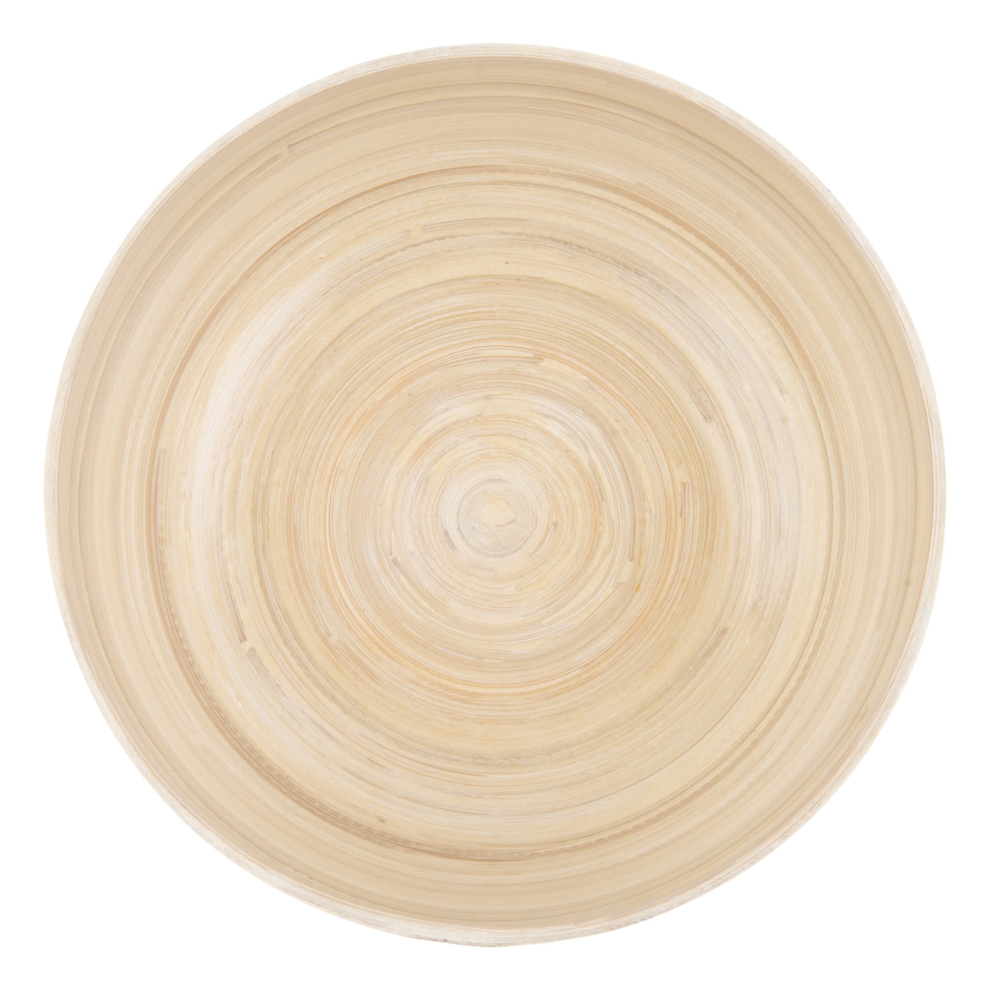 Bambuddha 15 oz Round Blue Spun Bamboo Salad Bowl - 7.75