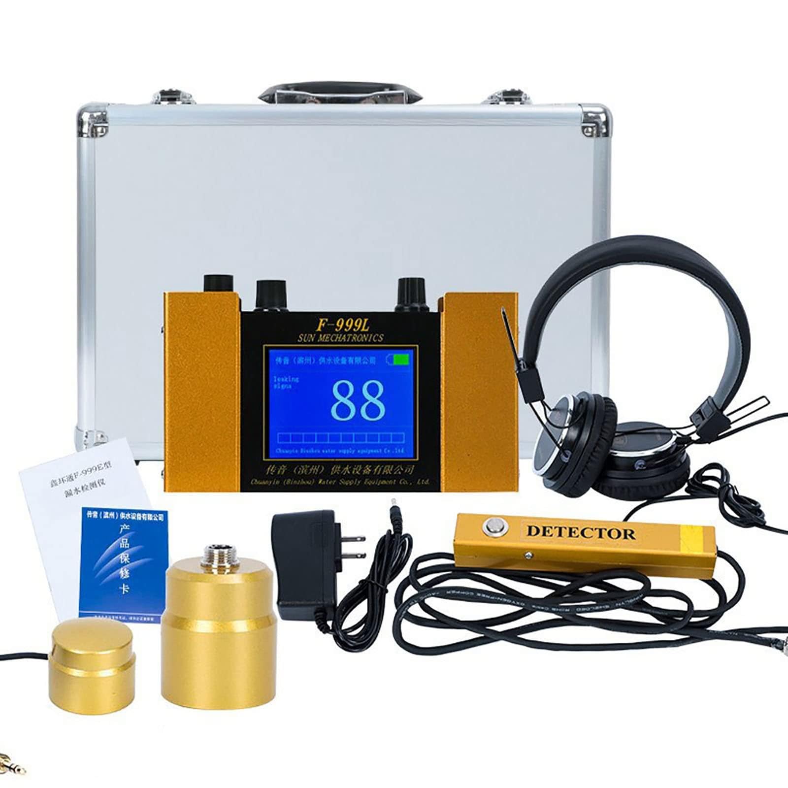 **Water Leakage Detector Sensor - Underground Pipe Leak Detector for Home & Outdoor Use, Geophone Sensor with Headphones for Hidden Pipe Leaks | Ideal for Plumbing, Basement & Garden Inspections**