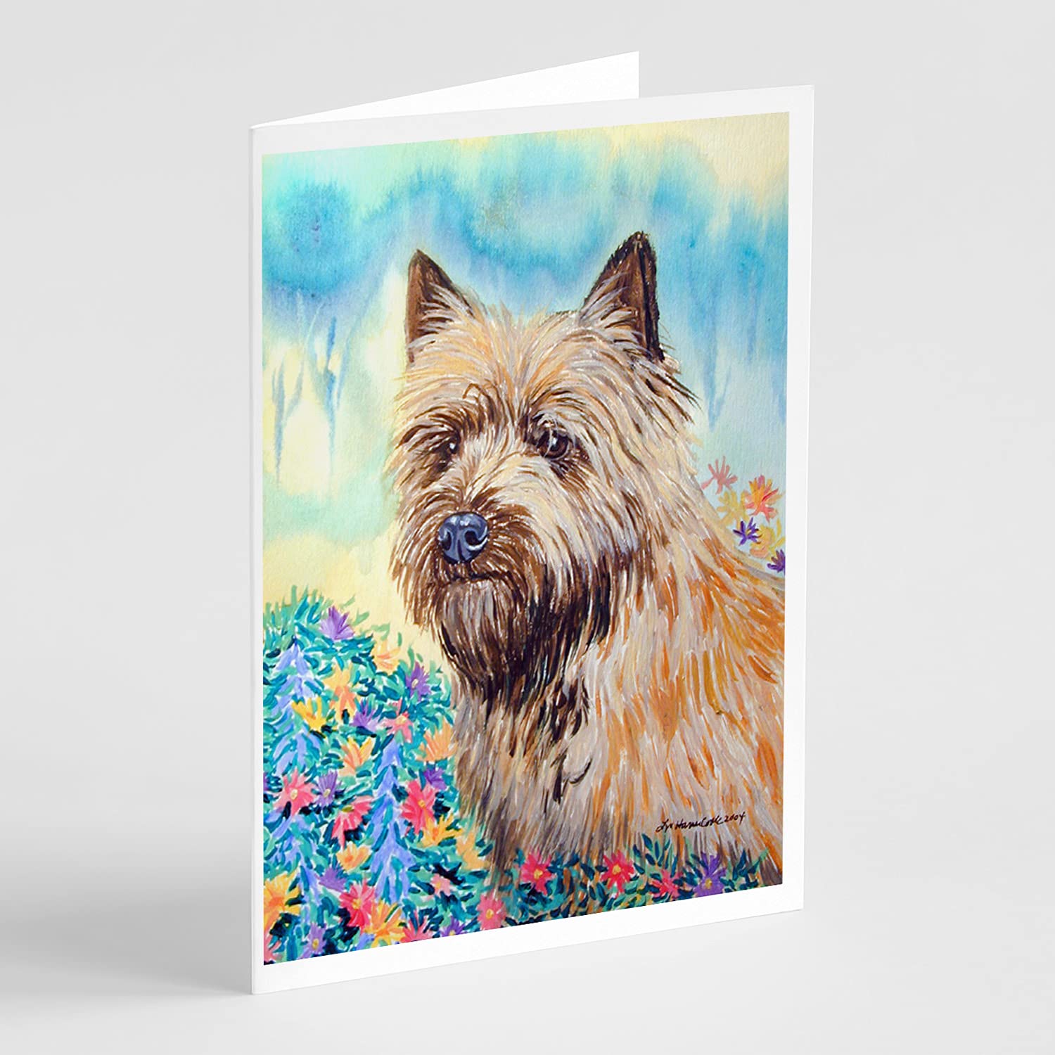 Cairn Terrier Greeting Cards - Pack of 8 Blank A7 Note Cards (5x7) with Envelopes | Whimsical Dog-Themed Stationery for Birthdays, Thank You Notes & Special Occasions