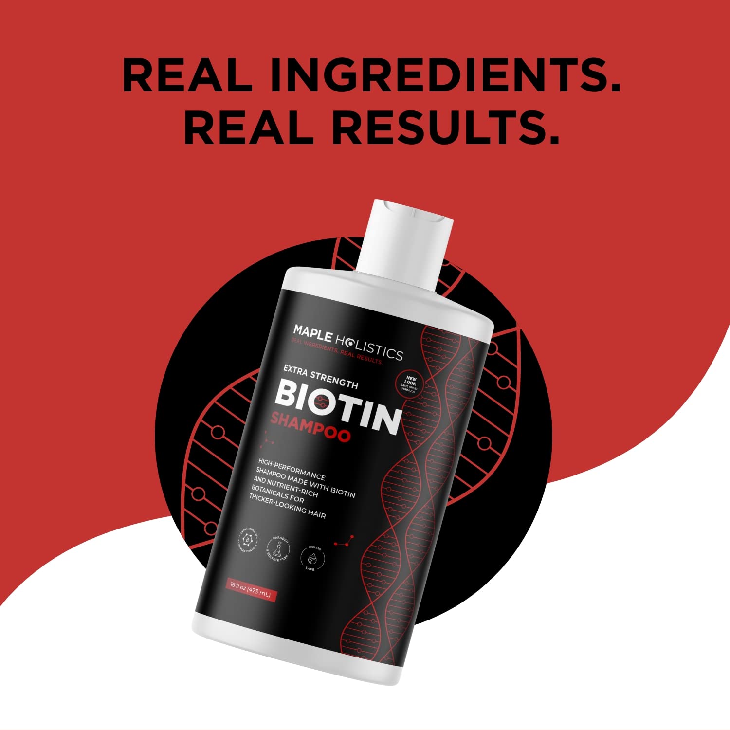 Biotin Shampoo & Body Wash Set for Thinning Hair & Dry Skin - Sulfate Free Volumizing Shampoo with Biotin & Hydrating Tea Tree Oil Body Wash - Essential Oils for Hair Growth & Skin Care - Perfect for Daily Shower Routine & Hair Regimen