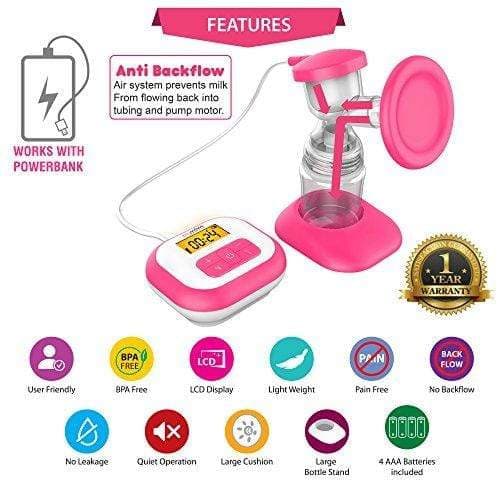 Trumom USA Elite Electric Breast Pump - Hands-Free, Portable & Quiet for Nursing Moms - Perfect for Travel, Work & Late Night Feedings