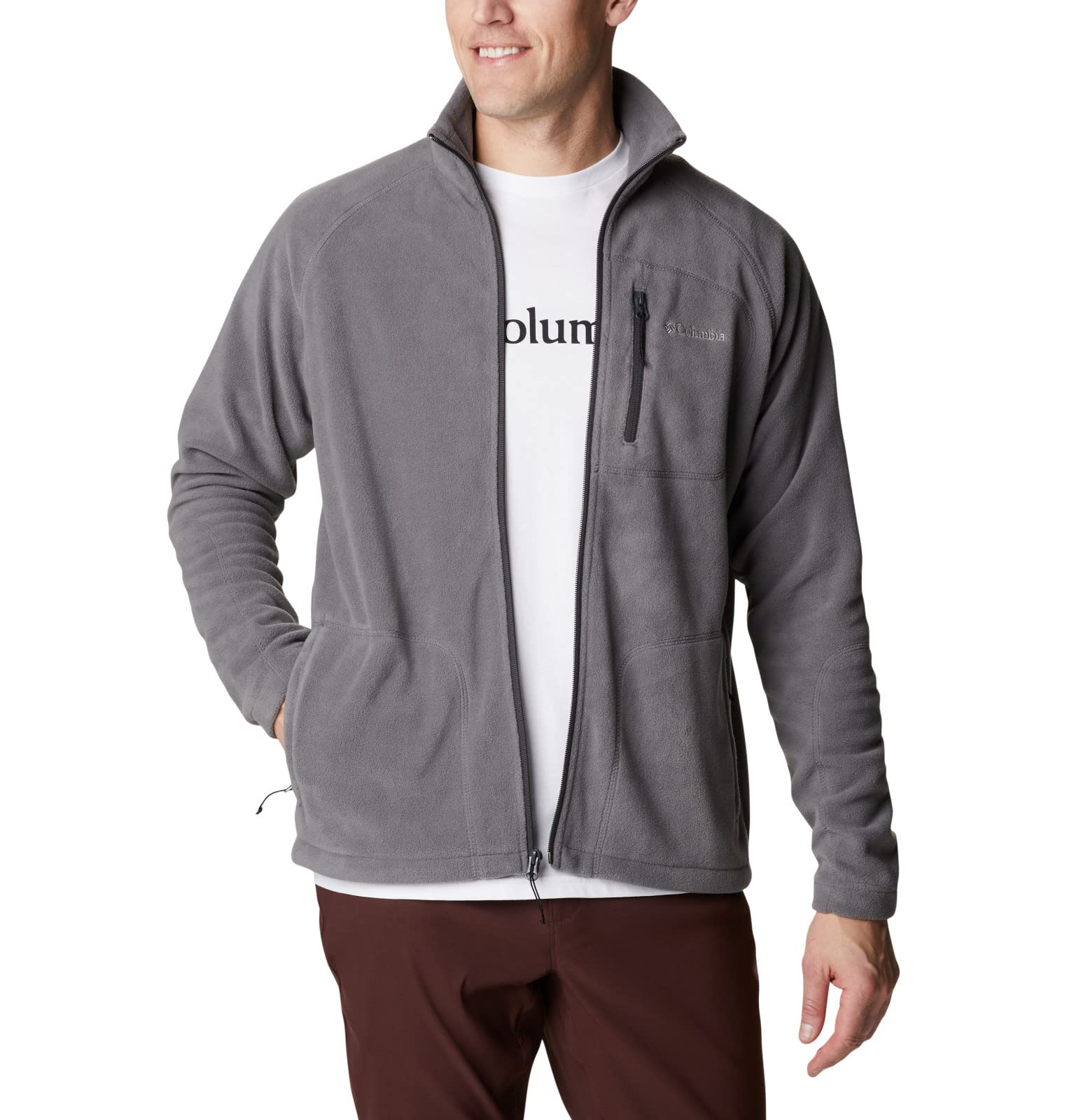 Columbia Men's Fast Trek II Full Zip Fleece Jacket - Lightweight Outdoor Hiking & Camping Fleece for Cold Weather - Warm Midlayer for Fall, Winter & Spring Adventures