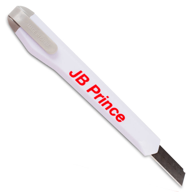 JB Prince Snap Blade Box Cutter 5 Inch - Retractable Utility Knife with Safety Lock for Shipping, Packaging, and DIY Projects