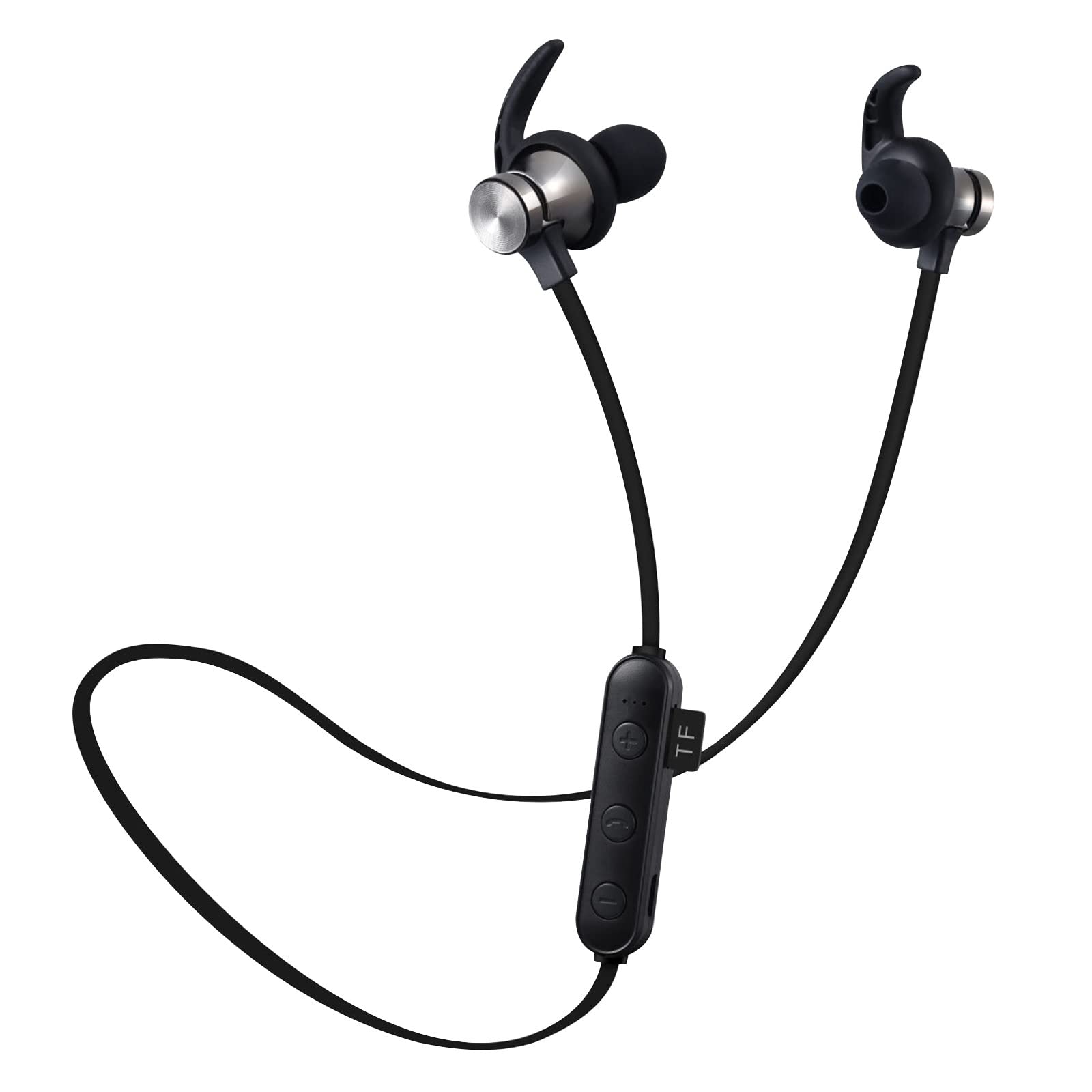 WR9 Bluetooth 5.0 Wireless Earbuds - 40H Playtime, IPX7 Waterproof, Secure Fit for Running, Gym & Workout - Noise Cancelling in-Ear Headphones for Sports, Travel & Commuting