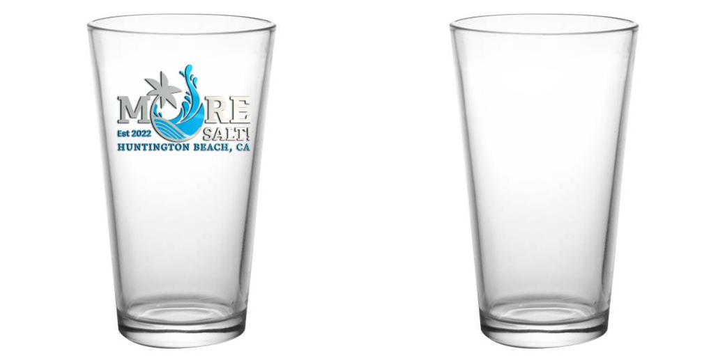 16 oz. Custom Pint Glass - Bar Mixing Glass for Cocktails, Beer, and Home Brewing - Perfect for Bartenders, Home Bars, and Parties