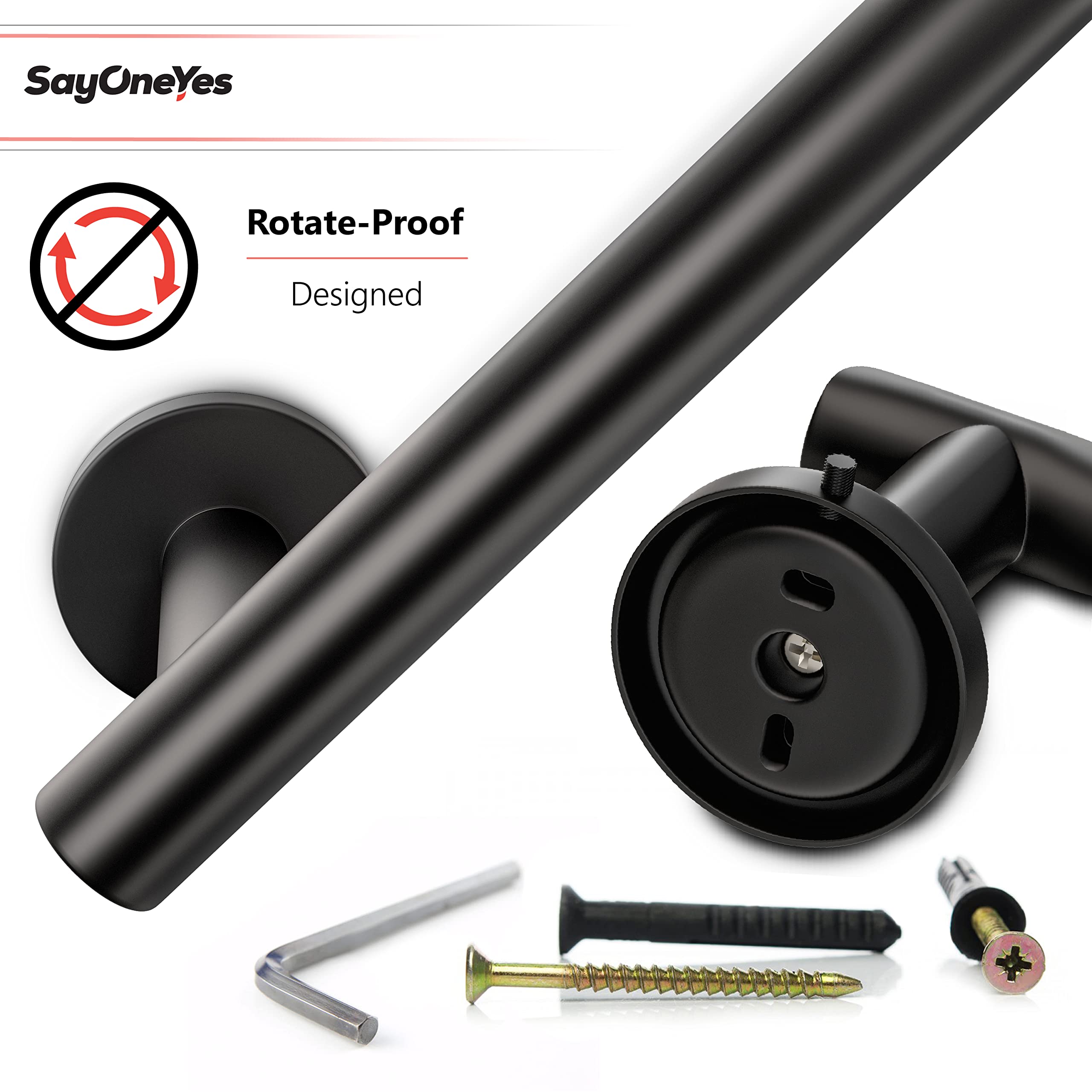 Matte Black Toilet Paper Holder Wall Mount – SUS304 Stainless Steel Rustproof Rotating Bathroom Tissue Roll Holder – Modern TP Dispenser for Bathroom, Kitchen, Laundry Room – 2 Pack – Perfect for Home, Office & Commercial Spaces
