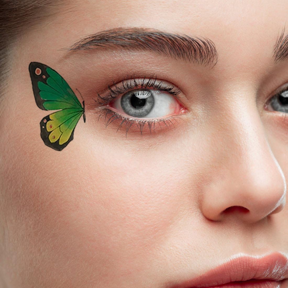 Colorful Butterfly Temporary Tattoos for Men & Women - Waterproof Fake Body Art - Perfect for Festivals, Parties & Summer Beach Looks
