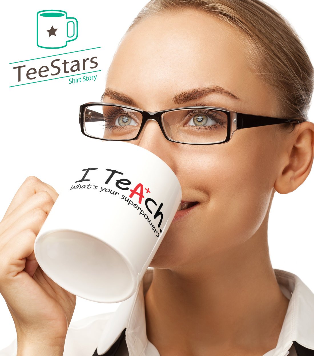 Best 'I Teach What's Your Superpower' Coffee Mug - 15oz White Ceramic Teacher Gift for Classroom, Office & Home Use