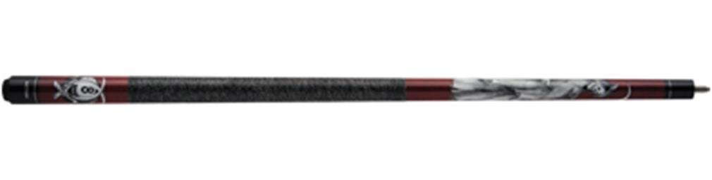 Reaper Burgundy Adventure Pool Cue - 21oz Weight for Professional Billiards Players | Perfect for Tournaments & Home Game Rooms