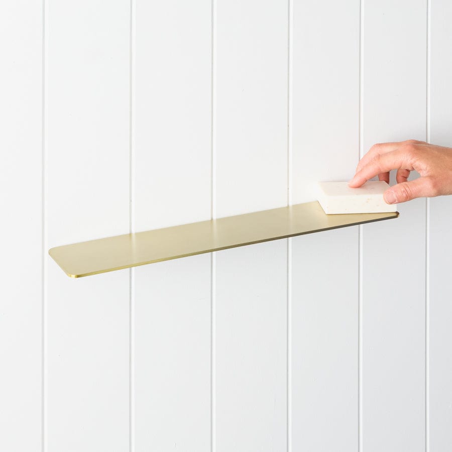 Brushed Nickel Shampoo Shelf - Rust-Resistant Bathroom Organizer for Shampoo, Conditioner & Soap - Perfect for Showers, Bathrooms & Spas
