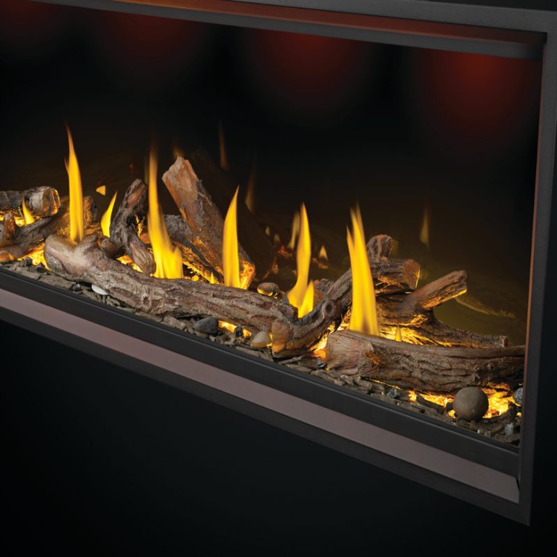Napoleon TLV62N Tall Vector 62 Linear Direct Vent Gas Fireplace - Modern Heating for Living Rooms & Patios