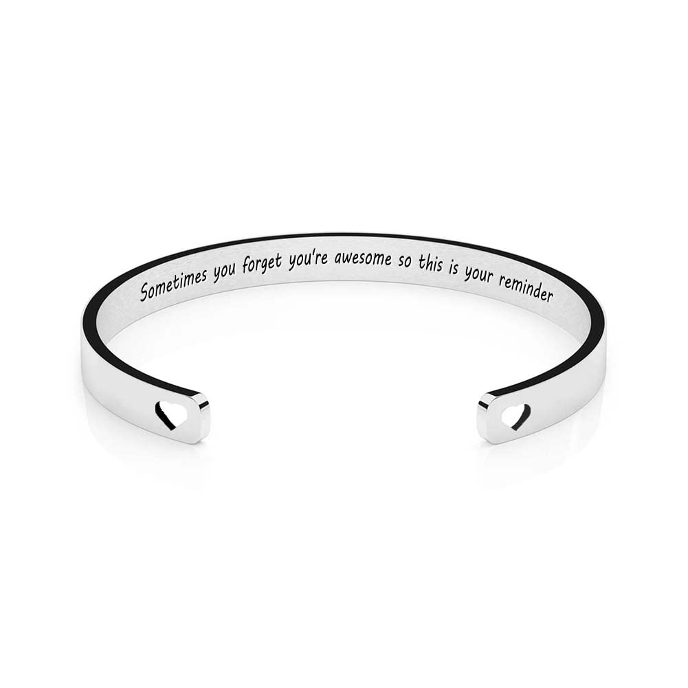 Inspirational Bracelet for Women - Personalized Engraved Birthday Gift for Her | Perfect for Mom, Wife & Special Occasions