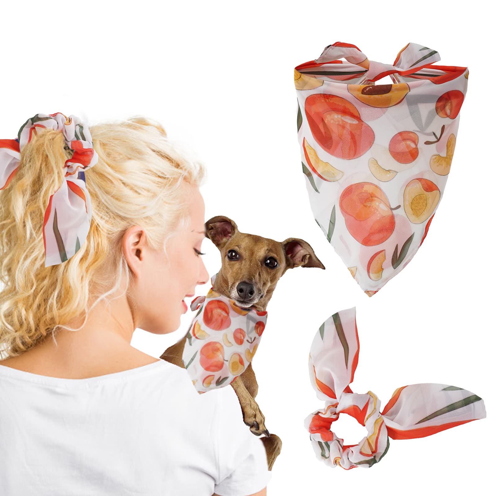 Premium Dog Bandanas & Scrunchie Set - Durable Pet Scarves for Small, Medium, Large & XL Dogs - Holiday & Everyday Wear for Pet Owners - Perfect for Gifts, Photos & Special Occasions