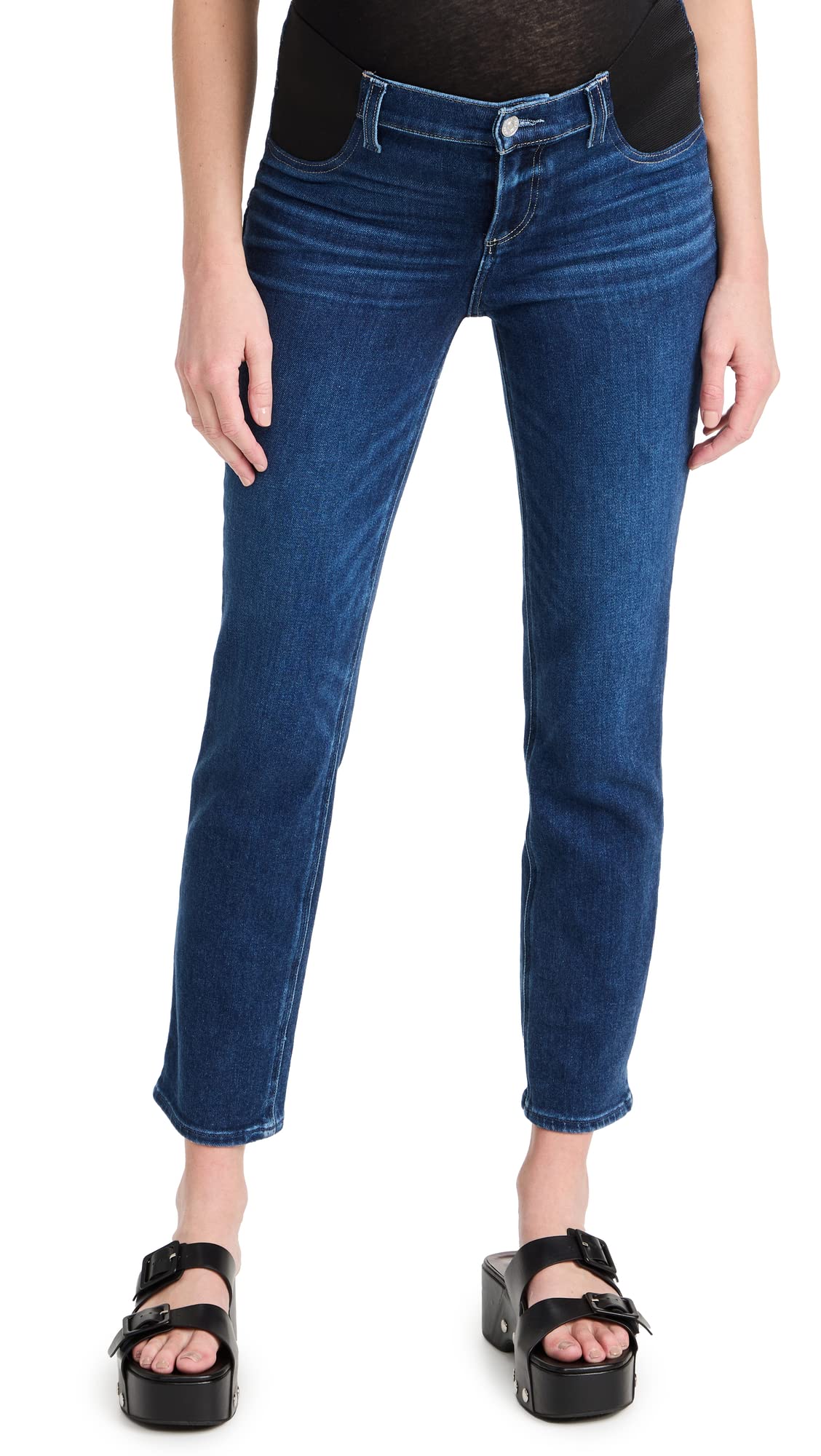 PAIGE Women's Cindy Maternity Jeans - Stretch Denim Pregnancy Pants for Comfort & Style | Perfect for Work, Casual Wear & Everyday Maternity Outfits