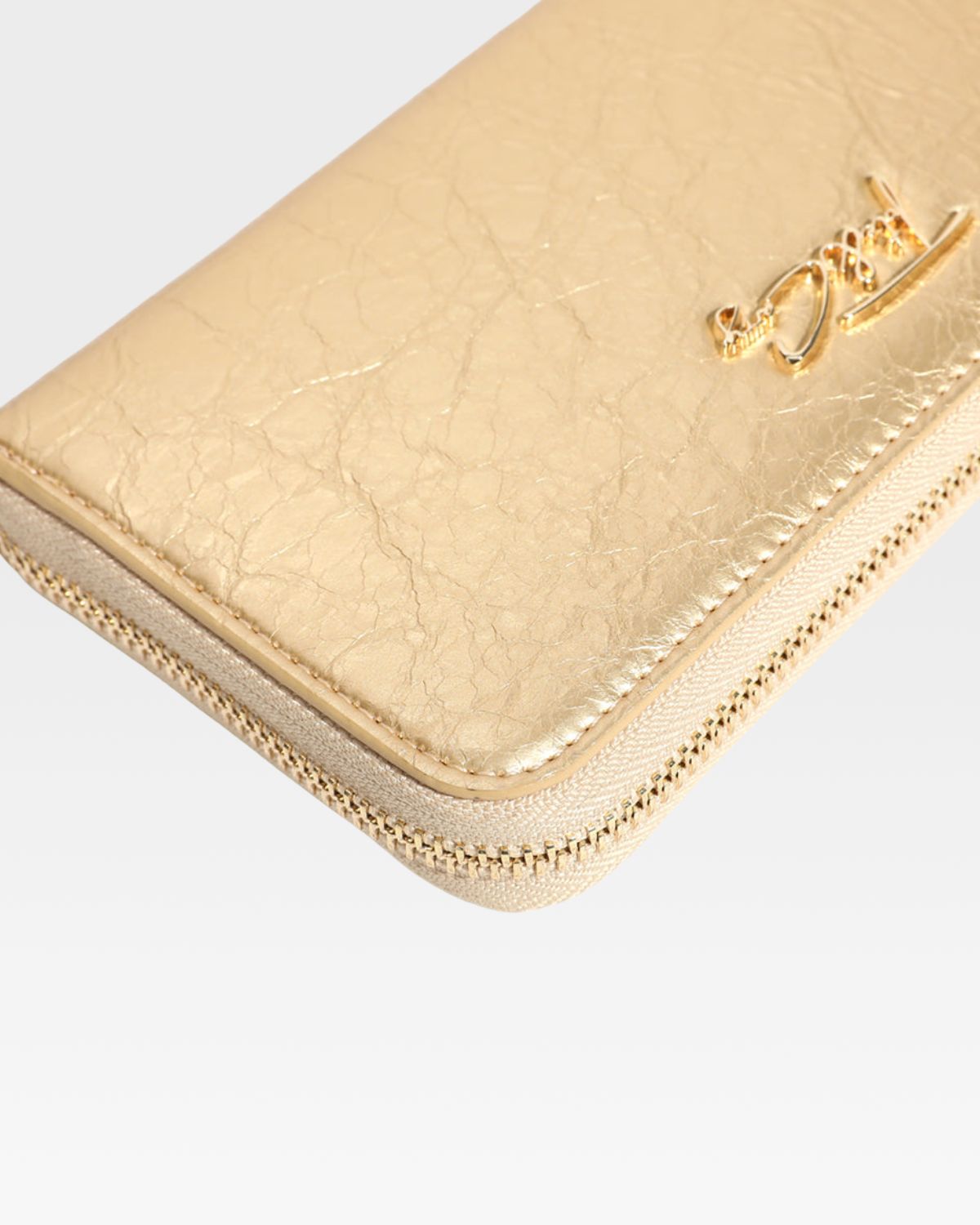 Luxury Gold Clutch Wallet for Women - Elegant Evening Bag with Wristlet Strap - Perfect for Parties, Weddings & Special Occasions