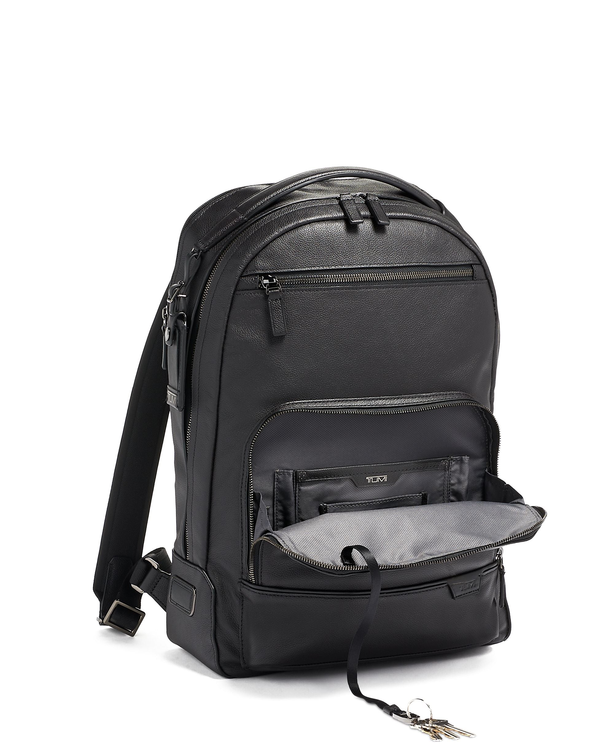 Tumi Harrison Warren Leather Backpack for Men & Women - Stylish & Durable Laptop Bag for Work, Travel & College