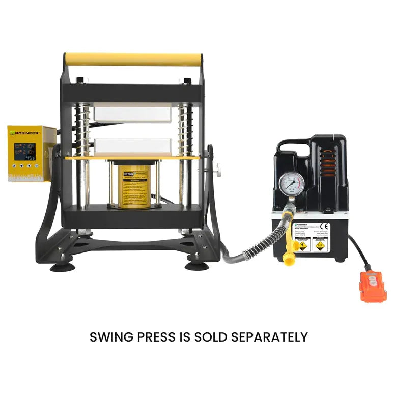 Rosineer Electric Hydraulic Pump for Rosin Press - High Pressure 10 Ton Oil Pump for Cannabis Extraction, Essential for DIY Rosin Pressing at Home or Commercial Use